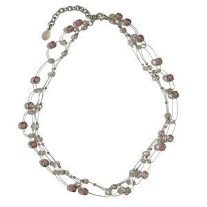 Robert Rose Floating Beads Necklace Signed